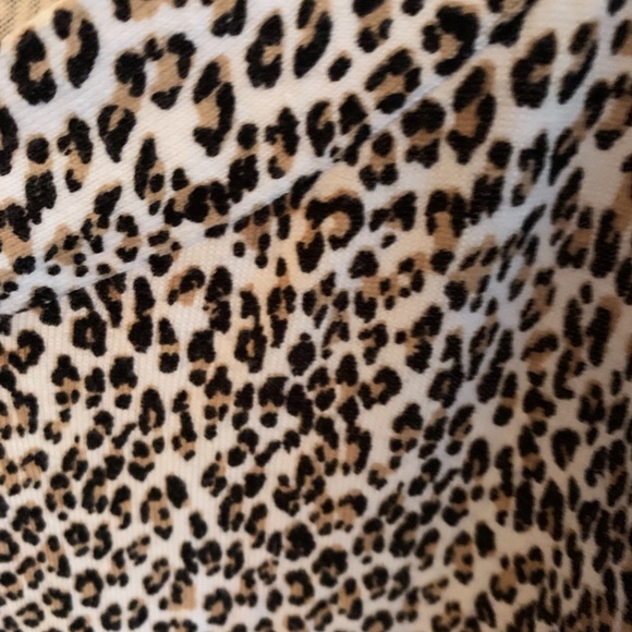 Talbots cotton snd rayon animal print sweater. Worn a few‎ times. - Picture 3 of 4